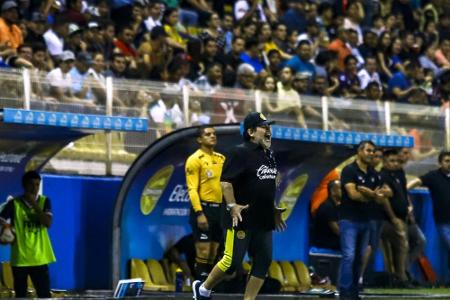 Maradona muss mit Les Dorados um den Aufstieg bangen Maradona muss mit Les Dorados um den Aufstieg bangen