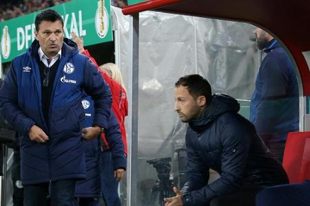 Abschied der Saison: Domenico Tedesco/Christian Heidel (Schalke 04) Abschied der Saison: Domenico Tedesco/Christian Heidel (Schalke 04)