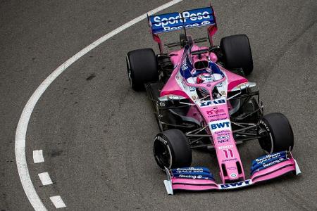 Formel 1: Perez verhindert Kollision mit zwei Streckenposten Formel 1: Perez verhindert Kollision mit zwei Streckenposten