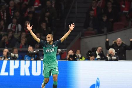 3:2 nach 0:2: Tottenhams Lucas beendet Europacup-Märchen von Ajax 3:2 nach 0:2: Tottenhams Lucas beendet Europacup-Märchen von Ajax