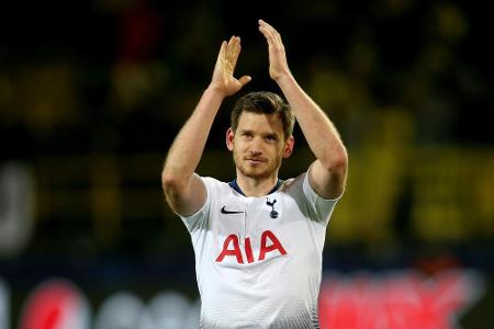 Tottenham: Keine Gehirnerschütterung bei Vertonghen Tottenham: Keine Gehirnerschütterung bei Vertonghen