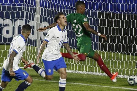 Brasilien startet dank Coutinho mit Sieg bei der Heim-Copa Brasilien startet dank Coutinho mit Sieg bei der Heim-Copa