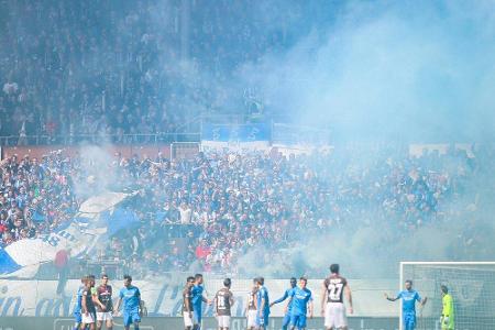 Pyrotechnik: Geldstrafen für Bochum und Aue Pyrotechnik: Geldstrafen für Bochum und Aue