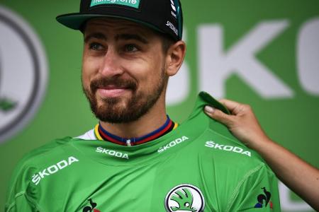 Grünes Trikot: Peter Sagan (Slowakei) Grünes Trikot: Peter Sagan (Slowakei)