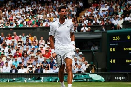 Wimbledon: Djokovic zieht mühelos ins Halbfinale ein Wimbledon: Djokovic zieht mühelos ins Halbfinale ein