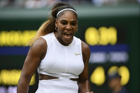 Serena Williams in Wimbledon im Halbfinale Serena Williams in Wimbledon im Halbfinale