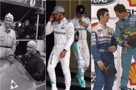 Immer wieder elektrisiert die Formel 1 ihre Zuschauer mit beinharten Rivalitäten, die zum Teil über die Grenzen hinausgingen... Immer wieder elektrisiert die Formel 1 ihre Zuschauer mit beinharten Rivalitäten, die zum Teil über die Grenzen hinausgingen...