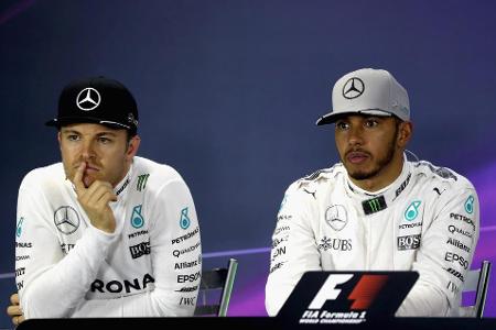 Die gleichaltrigen Nico Rosberg und Lewis Hamilton kennen sich seit dem Kindesalter und sind schon gegeneinander Kart gefahr...