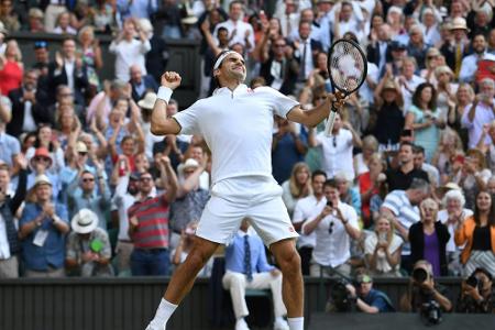 Sieg gegen Nadal: Federer im Finale von Wimbledon Sieg gegen Nadal: Federer im Finale von Wimbledon