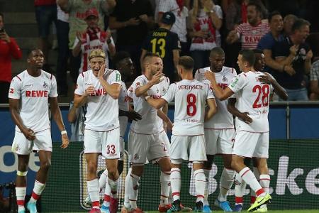 Dank Last-Minute-Treffer: Köln feiert ersten Saisonsieg Dank Last-Minute-Treffer: Köln feiert ersten Saisonsieg
