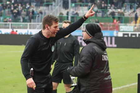 Nach Rot: Zwickaus Co-Trainer König erhält Innenraumverbot Nach Rot: Zwickaus Co-Trainer König erhält Innenraumverbot