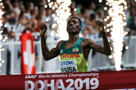Äthiopier Desisa gewinnt Marathon-Gold Äthiopier Desisa gewinnt Marathon-Gold