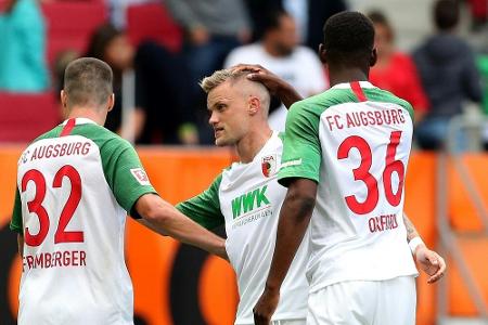 Gouweleeuw-Comeback bei Augsburger Sieg gegen Lustenau Gouweleeuw-Comeback bei Augsburger Sieg gegen Lustenau