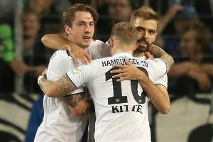 HSV gewinnt furioses Topspiel - Hannover 3:3 in Karlsruhe