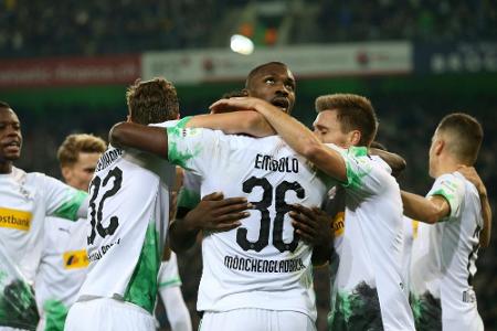 Sieg gegen Frankfurt: Gladbach thront weiter an der Spitze Sieg gegen Frankfurt: Gladbach thront weiter an der Spitze