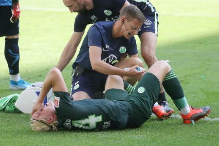 Verletzungssorgen beim VfL Wolfsburg: Schlager und Casteels fallen aus Verletzungssorgen beim VfL Wolfsburg: Schlager und Casteels fallen aus
