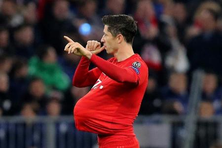 Lewandowskis Lauf: Tor und zweites Kind Lewandowskis Lauf: Tor und zweites Kind