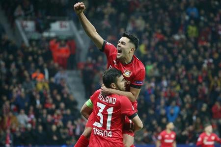 Champions League: Leverkusen dank Eigentor und Torjäger Volland wieder im Rennen Champions League: Leverkusen dank Eigentor und Torjäger Volland wieder im Rennen