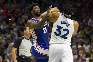 NBA: Allstars Embiid und Towns zwei Spiele gesperrt