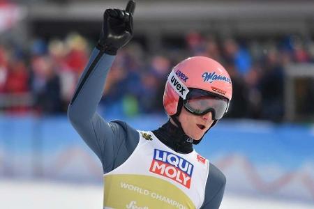 Skispringen: Geiger führt zur Halbzeit in Wisla - Eisenbichler Letzter Skispringen: Geiger führt zur Halbzeit in Wisla - Eisenbichler Letzter