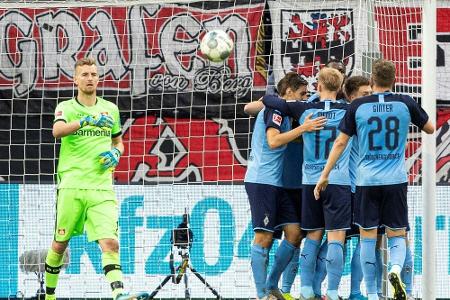 Sieg bei Bayer: Gladbach hält Konkurrenz auf Distanz - Rot für Bailey Sieg bei Bayer: Gladbach hält Konkurrenz auf Distanz - Rot für Bailey