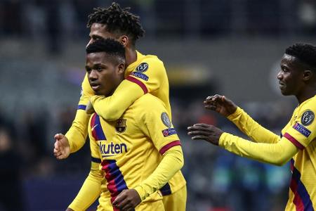 Ansu Fati jüngster Champions-League-Torschütze Ansu Fati jüngster Champions-League-Torschütze