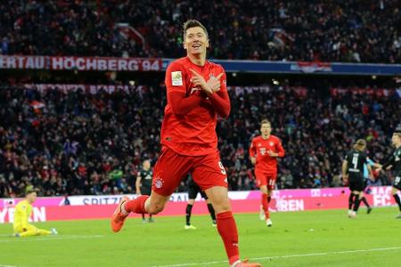 Bayern in Berlin mit Lewandowski in der Startelf Bayern in Berlin mit Lewandowski in der Startelf