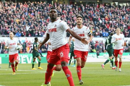 Dank Uth und Cordoba: Köln feiert vierten Sieg in Serie Dank Uth und Cordoba: Köln feiert vierten Sieg in Serie