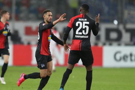 Furiose Aufholjagd nach Klinsmann-Abrechnung: Hertha holt Punkt in Düsseldorf Furiose Aufholjagd nach Klinsmann-Abrechnung: Hertha holt Punkt in Düsseldorf