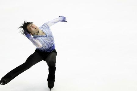 Eiskunstlauf-Olympiasieger Hanyu mit Kurzprogramm-Weltrekord Eiskunstlauf-Olympiasieger Hanyu mit Kurzprogramm-Weltrekord