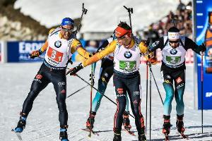 Biathlon-WM: Männerstaffel holt nach Krimi Bronze