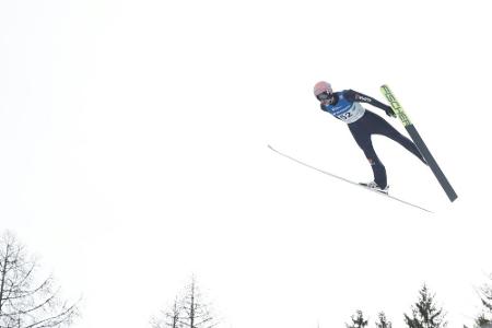 Skispringer Geiger und Schmid auf dem Podest - Sieg an Kraft Skispringer Geiger und Schmid auf dem Podest - Sieg an Kraft