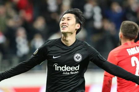 Nach Kamadas Dreierpack: Frankfurt dicht vor Achtelfinale Nach Kamadas Dreierpack: Frankfurt dicht vor Achtelfinale