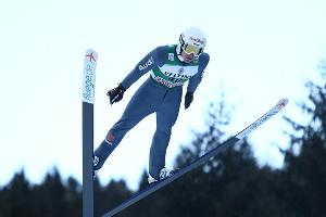 Kombinierer-Duo Faißt/Weber nach dem Springen auf Platz drei