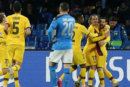 1:1 in Neapel: Gute Ausgangsposition für Messi und Barcelona 1:1 in Neapel: Gute Ausgangsposition für Messi und Barcelona