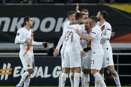Europa League: Roma mit Mühe - LASK erstmals im Achtelfinale Europa League: Roma mit Mühe - LASK erstmals im Achtelfinale