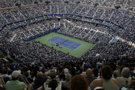 Corona-Krankenhaus auf dem US-Open-Gelände Corona-Krankenhaus auf dem US-Open-Gelände