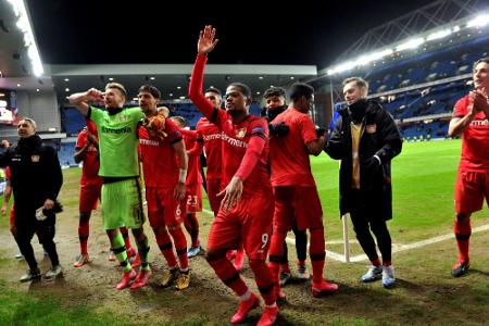 Leverkusener schwärmen von Atmosphäre im Ibrox Leverkusener schwärmen von Atmosphäre im Ibrox