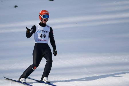 Skispringen: Leyhe holt als Neunter kräftig auf - Stoch dominiert Skispringen: Leyhe holt als Neunter kräftig auf - Stoch dominiert