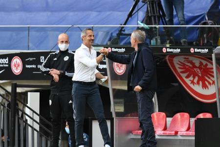 Frankfurt spielt, Freiburg trifft: Hütter erlebt den Frankfurt spielt, Freiburg trifft: Hütter erlebt den