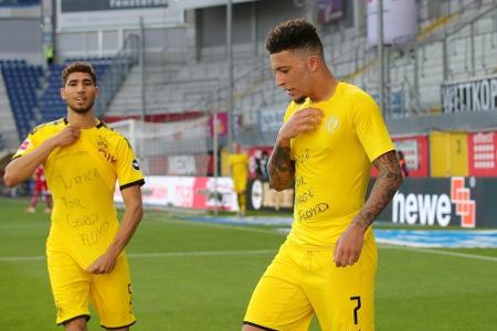 DFB: Kein Verfahren wegen Solidaritätsbekundungen in der Bundesliga DFB: Kein Verfahren wegen Solidaritätsbekundungen in der Bundesliga