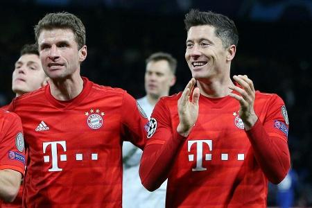 Bayern: Beim ersten Matchball mit Lewandowski und Müller Bayern: Beim ersten Matchball mit Lewandowski und Müller