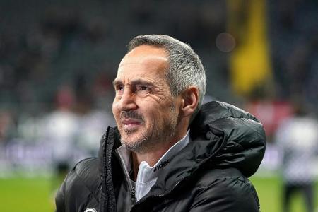 Hütter stimmt sich mit Frankfurter Pokalsieg 2018 ein Hütter stimmt sich mit Frankfurter Pokalsieg 2018 ein
