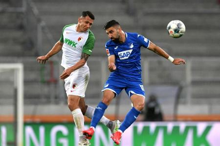 FCA muss weiter zittern - Doppelpacker Dabbur lässt Hoffenheim jubeln FCA muss weiter zittern - Doppelpacker Dabbur lässt Hoffenheim jubeln