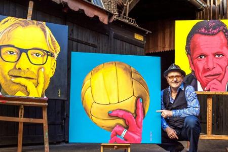 Klopp in Denkerpose in Öl verewigt Klopp in Denkerpose in Öl verewigt
