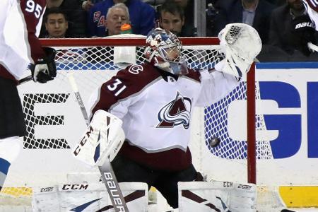 NHL: Grubauer beim Restart im Tor von Colorado NHL: Grubauer beim Restart im Tor von Colorado