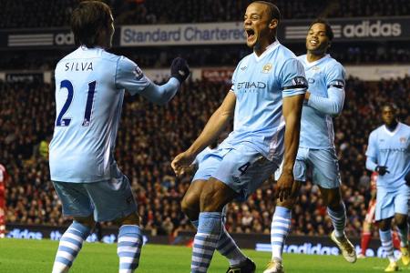 Manchester City ehrt Silva und Kompany mit Statuen Manchester City ehrt Silva und Kompany mit Statuen