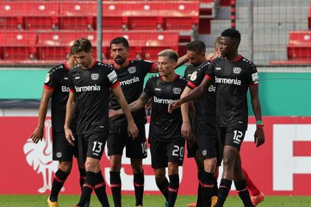 Schick trifft bei Debüt: Leverkusen nimmt erste Pokalhürde souverän Schick trifft bei Debüt: Leverkusen nimmt erste Pokalhürde souverän