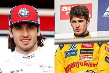 Der Blick ein wenig fester, die Haare deutlich länger: Alfa-Romeo-Fahrer Giovinazzi.