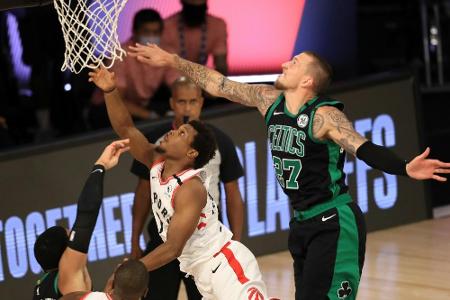 NBA: Celtics erhöhen gegen die Raptors, auch Denver ist weiter NBA: Celtics erhöhen gegen die Raptors, auch Denver ist weiter